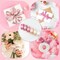 Pink Satin Ribbon 1 Inch Wide Light Pink Blush Pink Dusty Rose Ribbon Assorted Solid Color Double Faced Satin Ribbon for Flower Bouquet Wedding Invitation Crafts Gift Wrapping Hair Bows - 60Yds